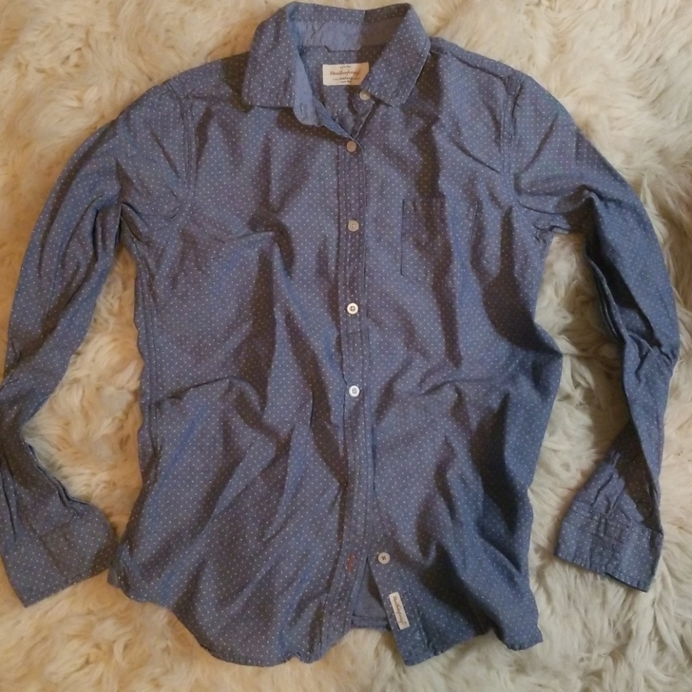 Polka Dot Chambray Shirt